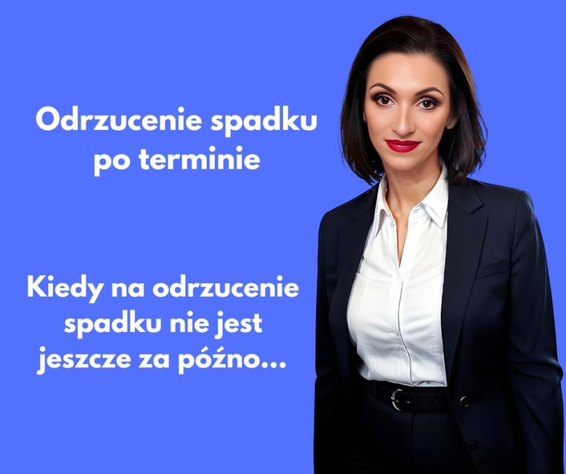 Odrzucenie spadku po upływie terminu